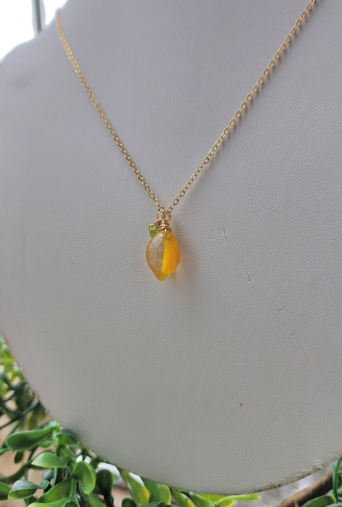 Lemon Harvest Necklace on Gold Filled